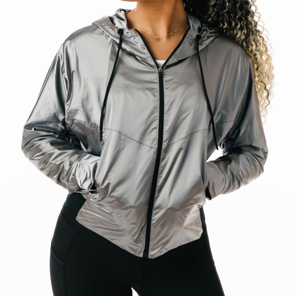 Zyia 1738 silver galaxy jacket NWT XL - Picture 3 of 6